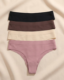SculptSkin™ 4-Piece Seamless Thong Set – Ultra Thin Edition